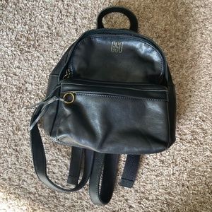 NWT Madewell Black Leather  Lorimer Mini Backpack